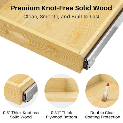 Kitstorack reinforced bottom panel adds stability for heavy loads.