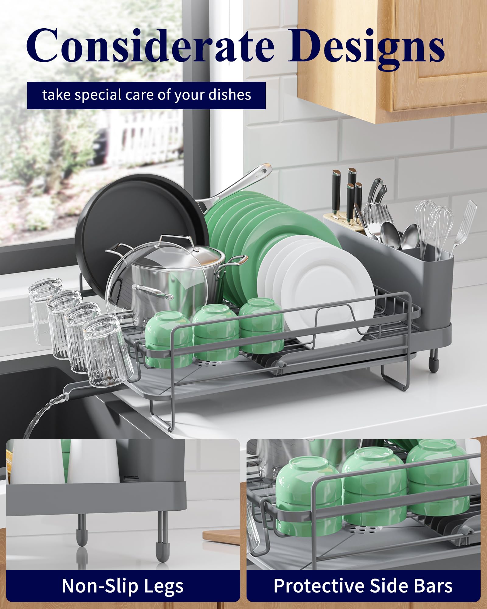 Kitsure cup holders keep cups upright, reducing drips and countertop mess.