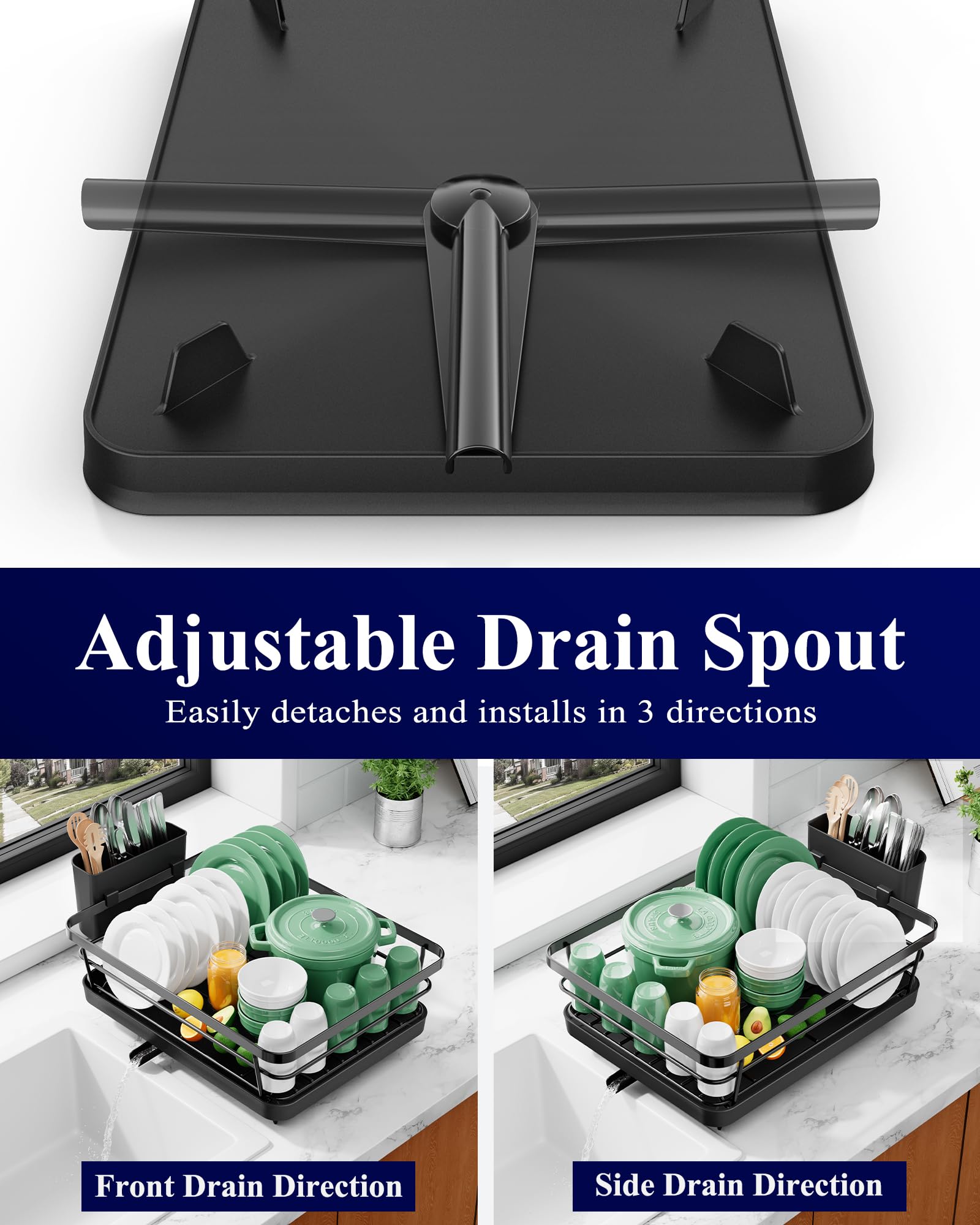 Detachable cutlery holder from Kitsure rack keeps utensils organized after meals