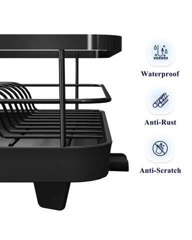 Kitsure compact rack fits on counters or inside sinks for flexible use.