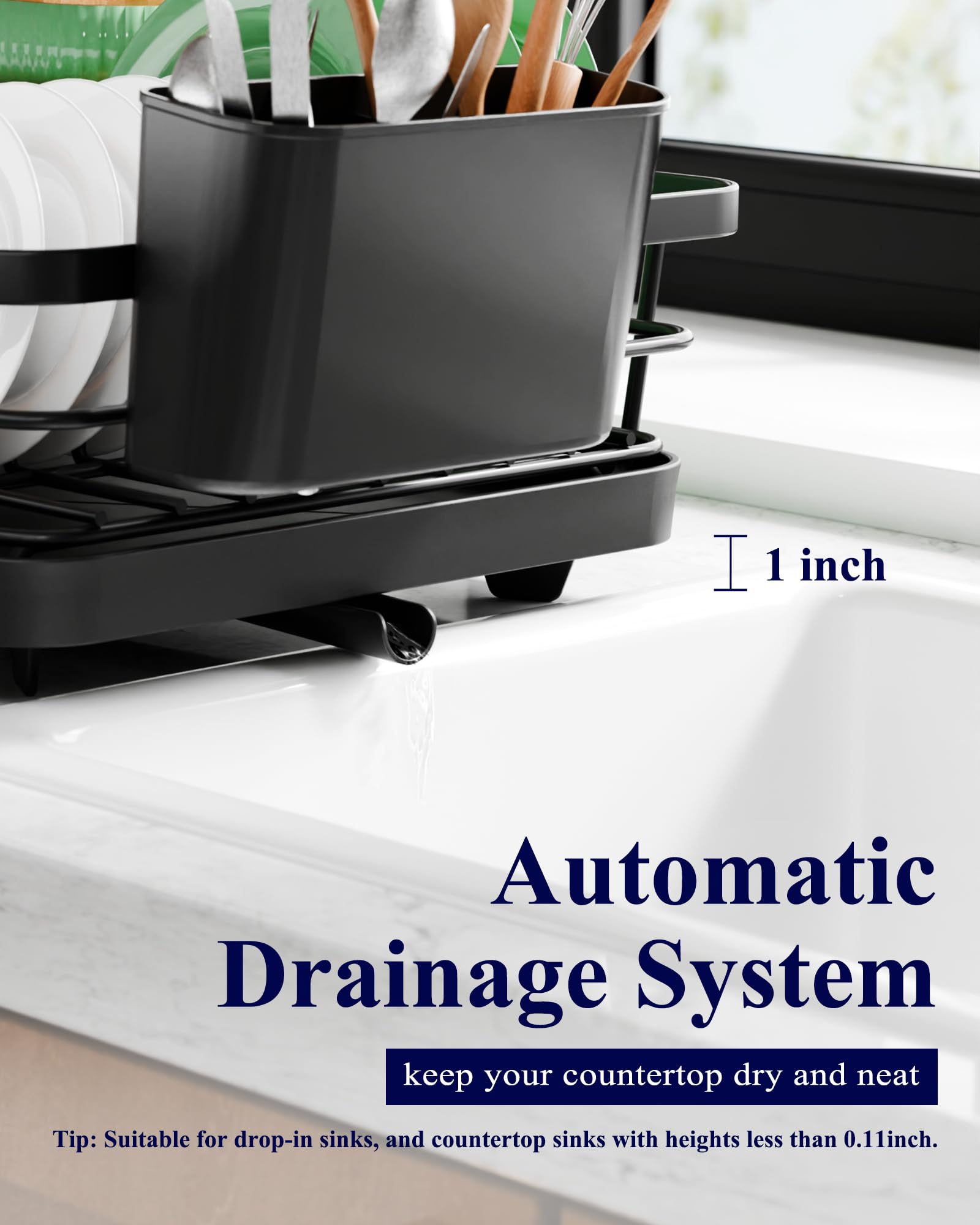 Kitsure rust-proof metal construction resists humidity in busy kitchens.