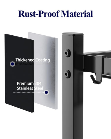 Kitsure utensil holder and hooks tidy utensils quickly.