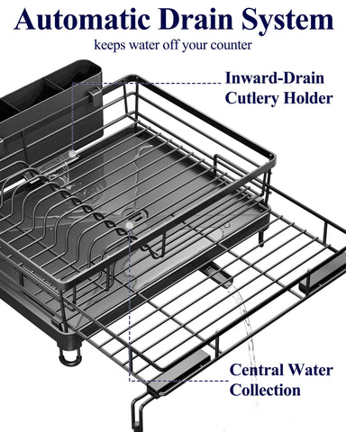 Kitsure rust-resistant dish rack frame for durable daily use