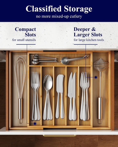 Kitsure side handles for easy lifting and maneuvering inside the drawer