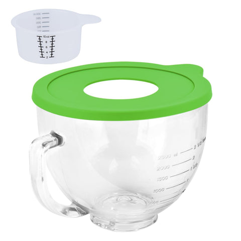 Kitwanda glass bowl compatible with KitchenAid tilt-head 4.5-qt for smooth mixing