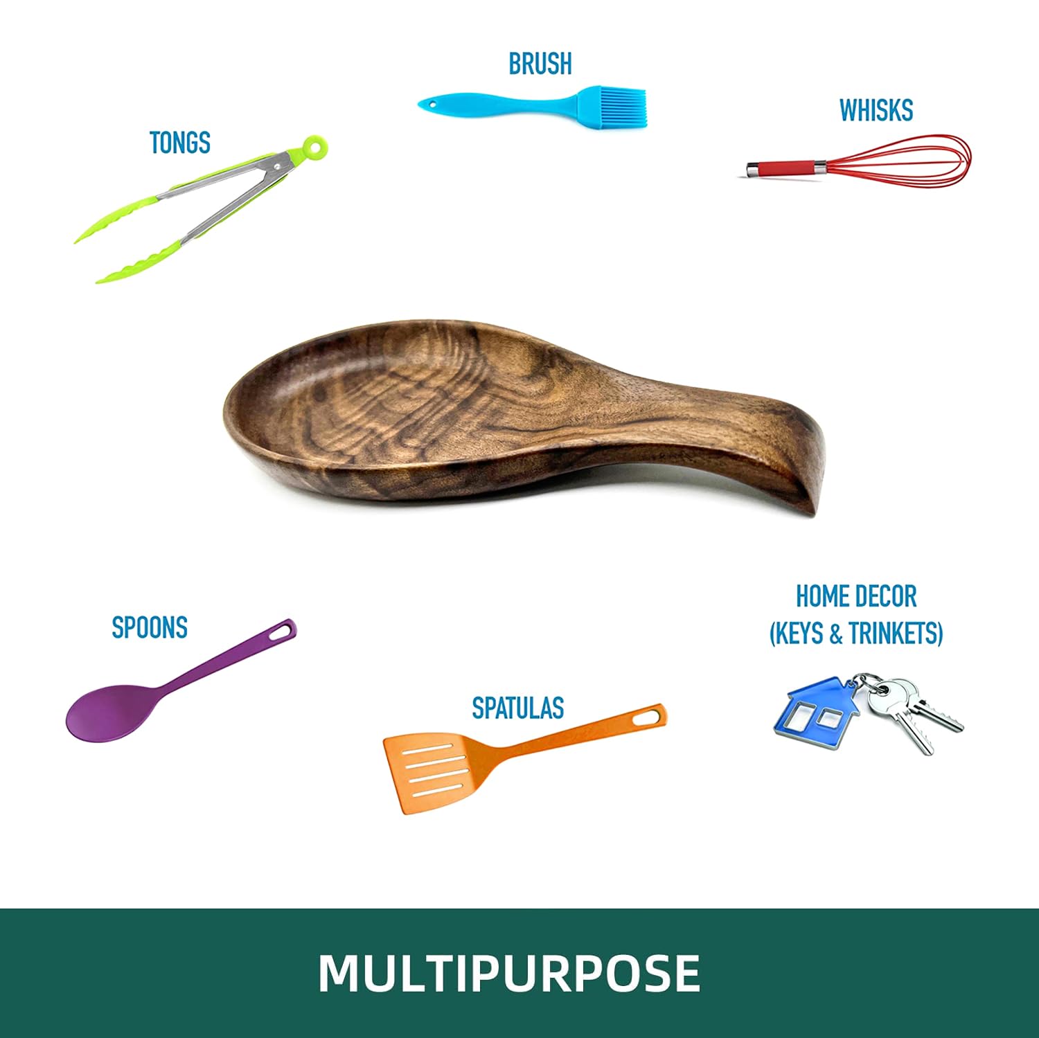 Kityemo spoon rest with utensils highlighting organization and clean countertop