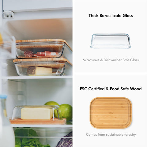 KIVY airtight lid preserves butter softness for spreading