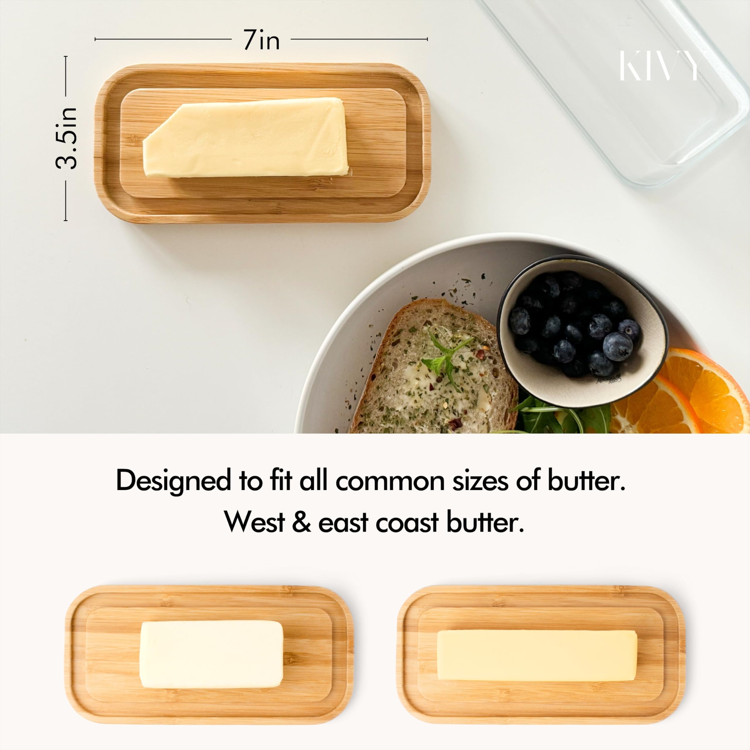 KIVY borosilicate glass lid is easy to clean and dishwasher safe