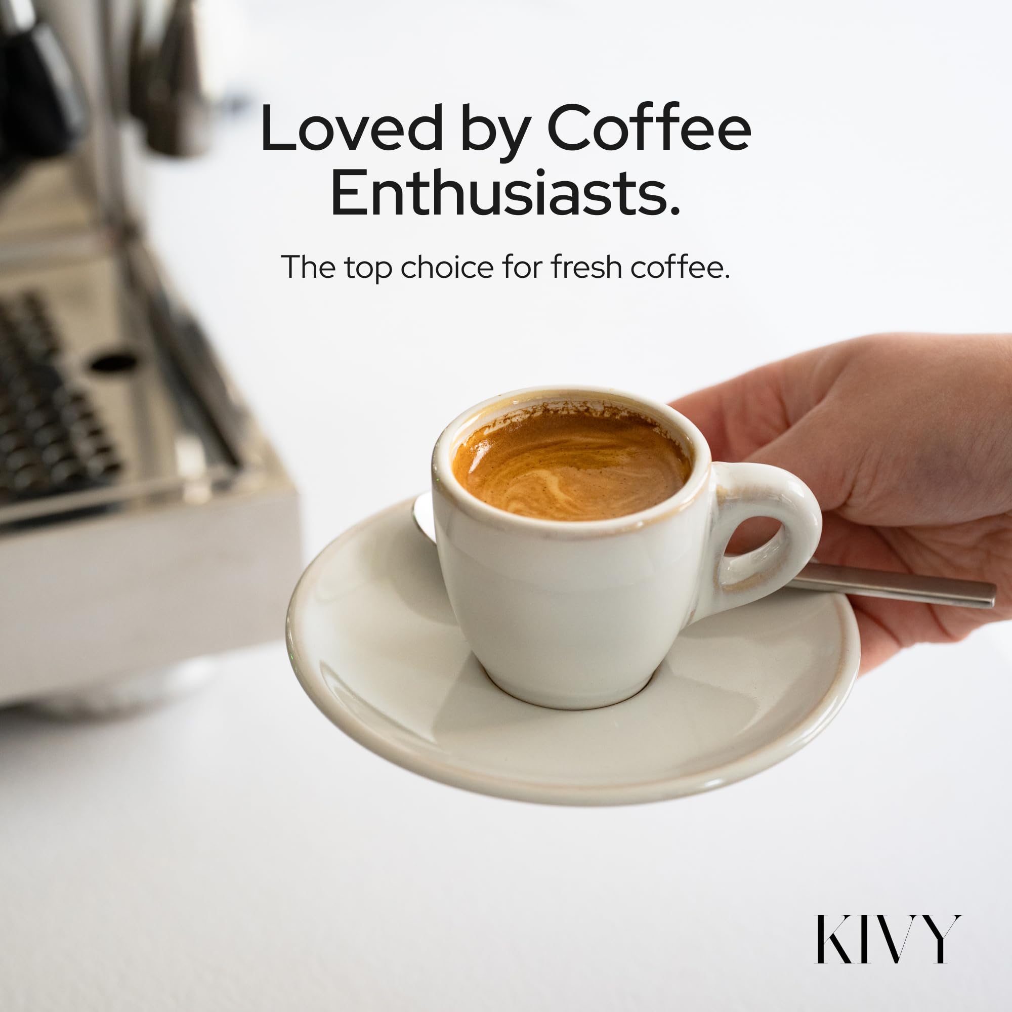 Gift-ready packaging of KIVY coffee canister for coffee lovers