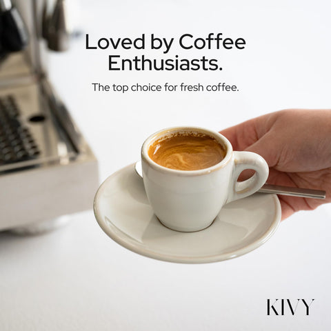 Gift-ready packaging of KIVY coffee canister for coffee lovers