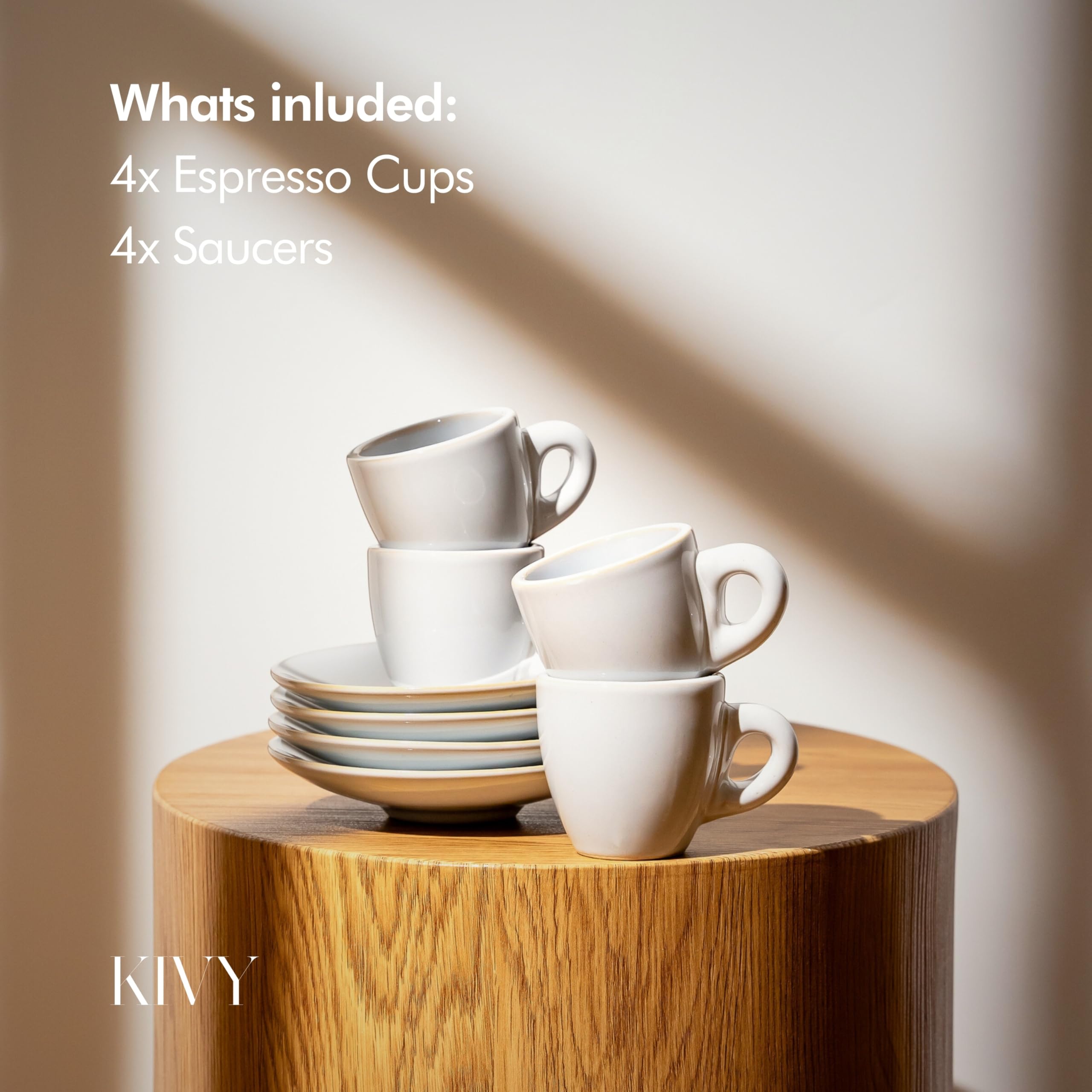 KIVY Italian-style espresso cups offer a classic ritual for espresso aficionados