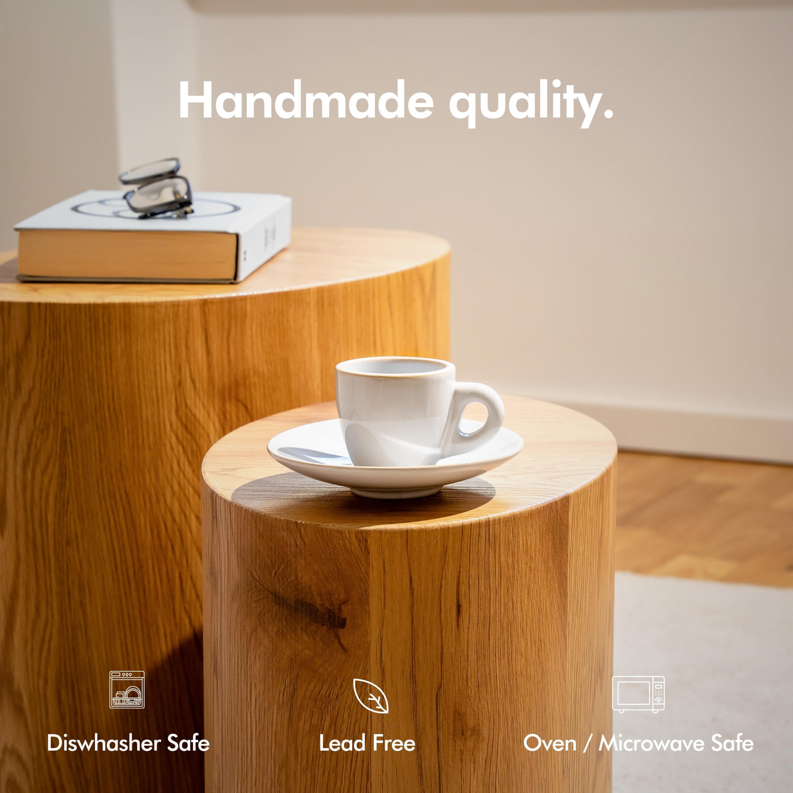 KIVY thick-walled stoneware highlights durable heat retention for longer sipping