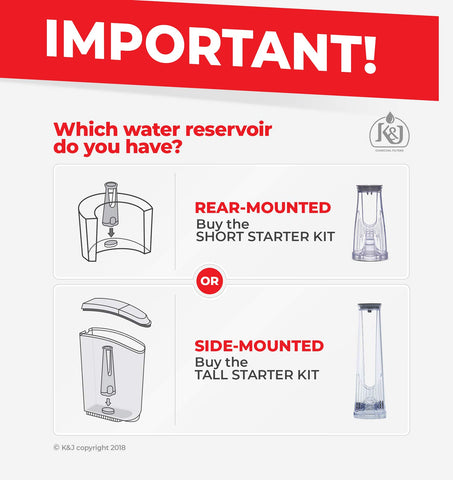 K&J six-pack charcoal water filters improve flavor clarity