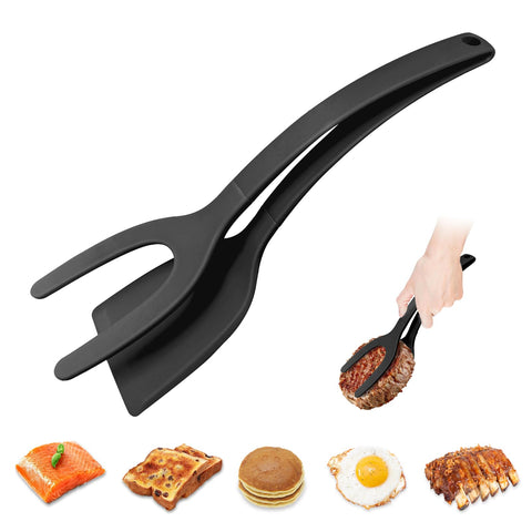 KJG silicone spatula head flip for flawless flips without scratching nonstick pans