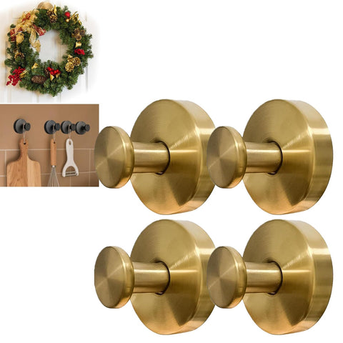 KJMAQI gold suction hook for door wreaths, damage-free front door decor