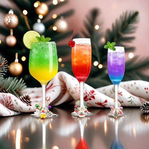 KJML DIY fishbone wine charms for playful drink markers