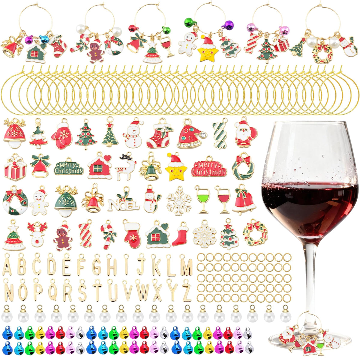 KJML DIY coastal wine charms with shells for elegant gatherings