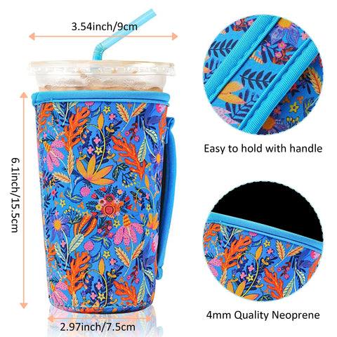 KJQJLY reusable sleeve protects hands from burns or frost and is great for picnics.