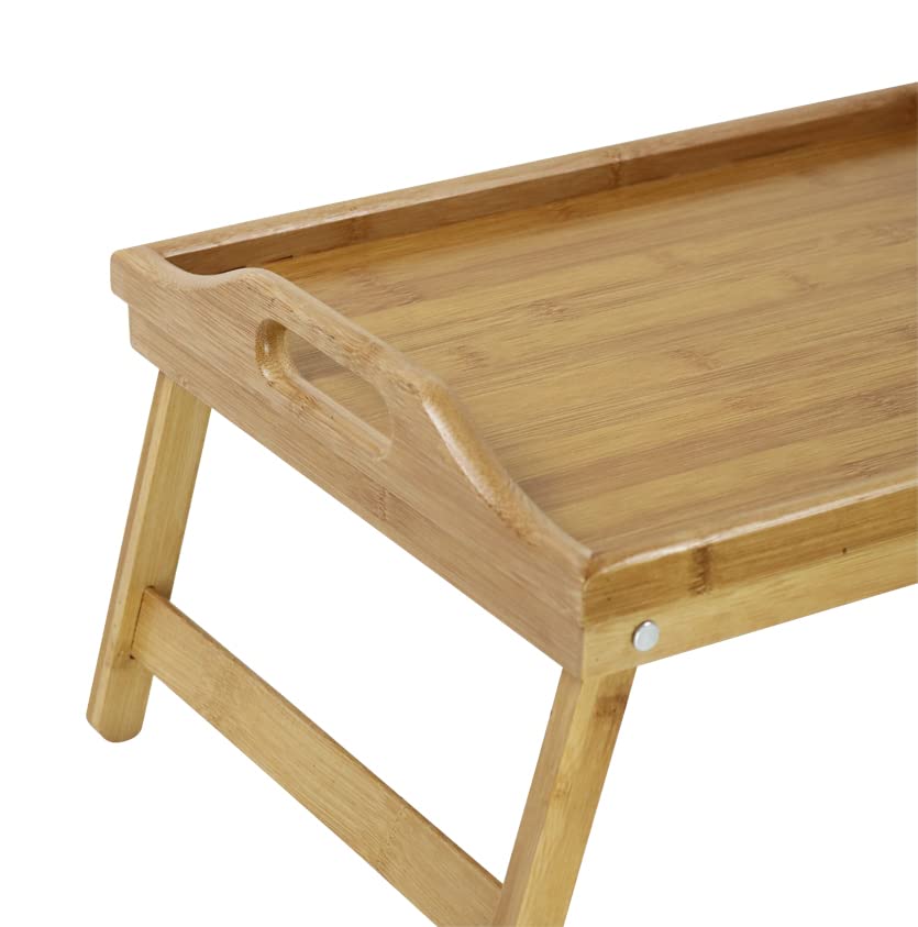 Dimensions 41x30x19.5 cm KKTONER bamboo tray