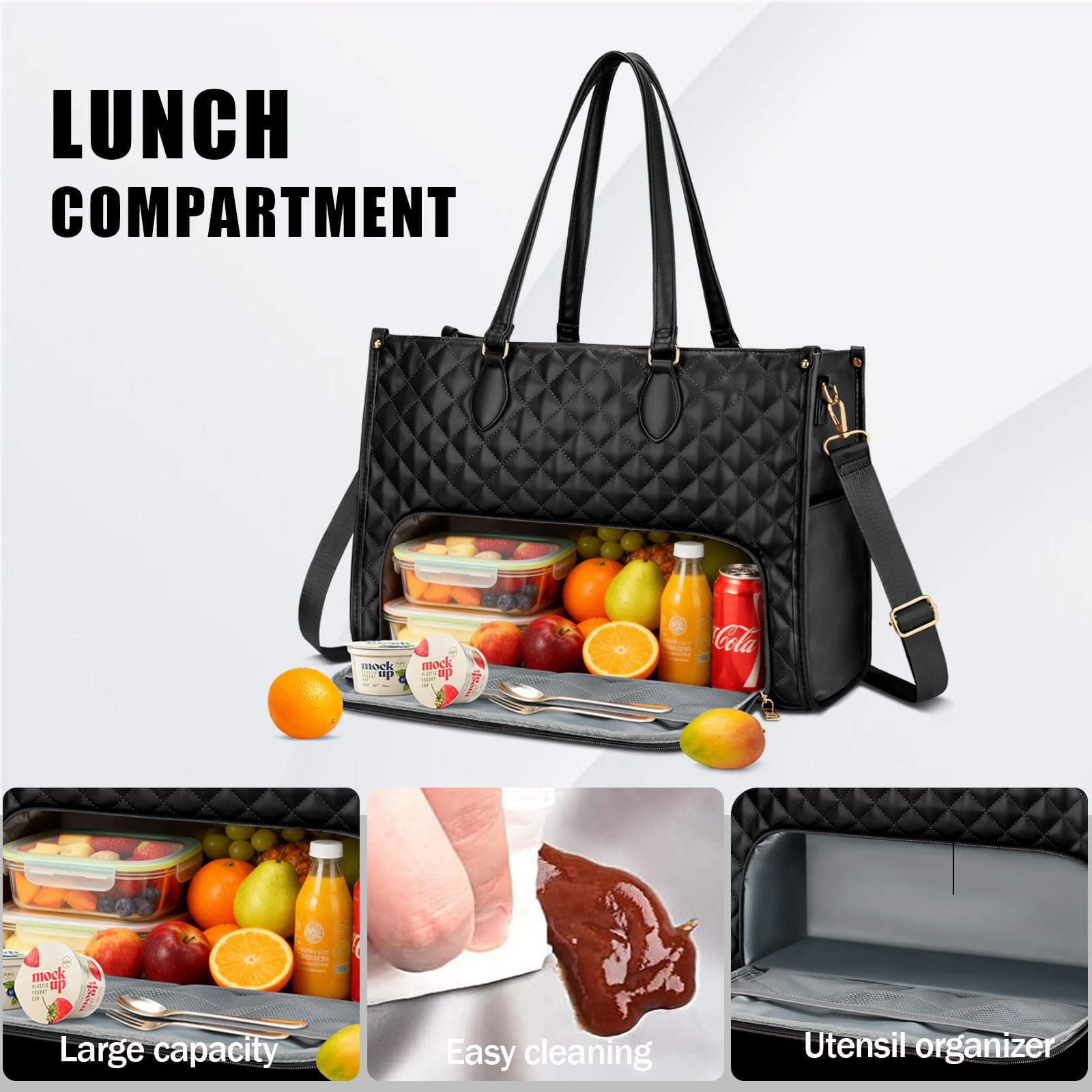 KKXIU ergonomic carry options with padded handles and strap for all-day comfort