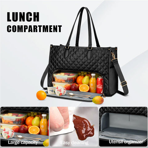 KKXIU ergonomic carry options with padded handles and strap for all-day comfort