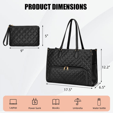 KKXIU quilted exterior with water-resistant fabric protects belongings in rain