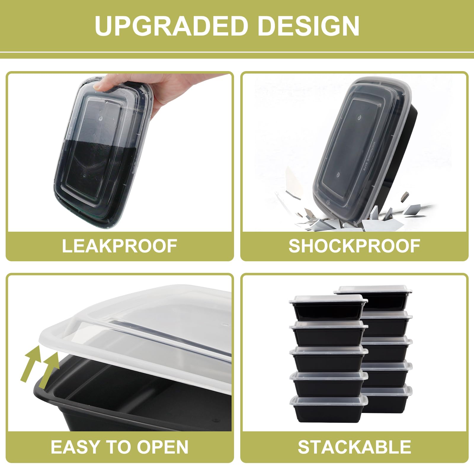 Kkyvvy microwave-safe containers convenient for reheating meals