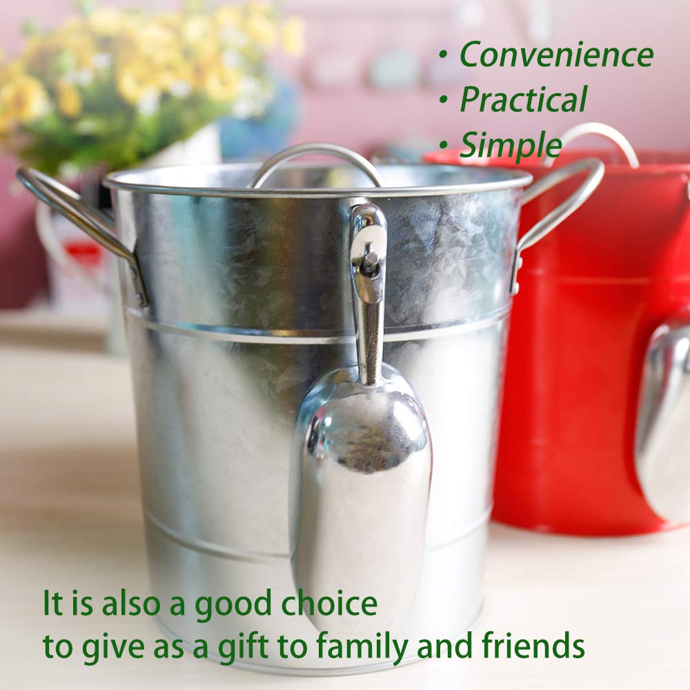 KL large-capacity 4L ice bucket minimizes refills during service
