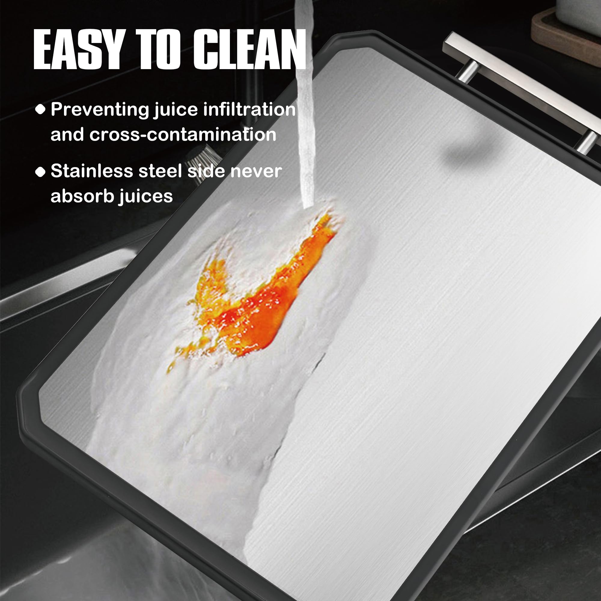KLAPOLA SnowClad wheat straw PP veggie side provides a lightweight veggie prep surface