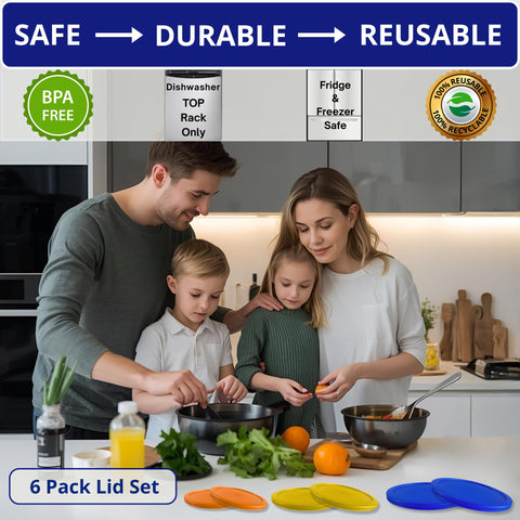 Klare Ware 4 cup blue lid close-up emphasizes sturdy, leak-proof design for storage