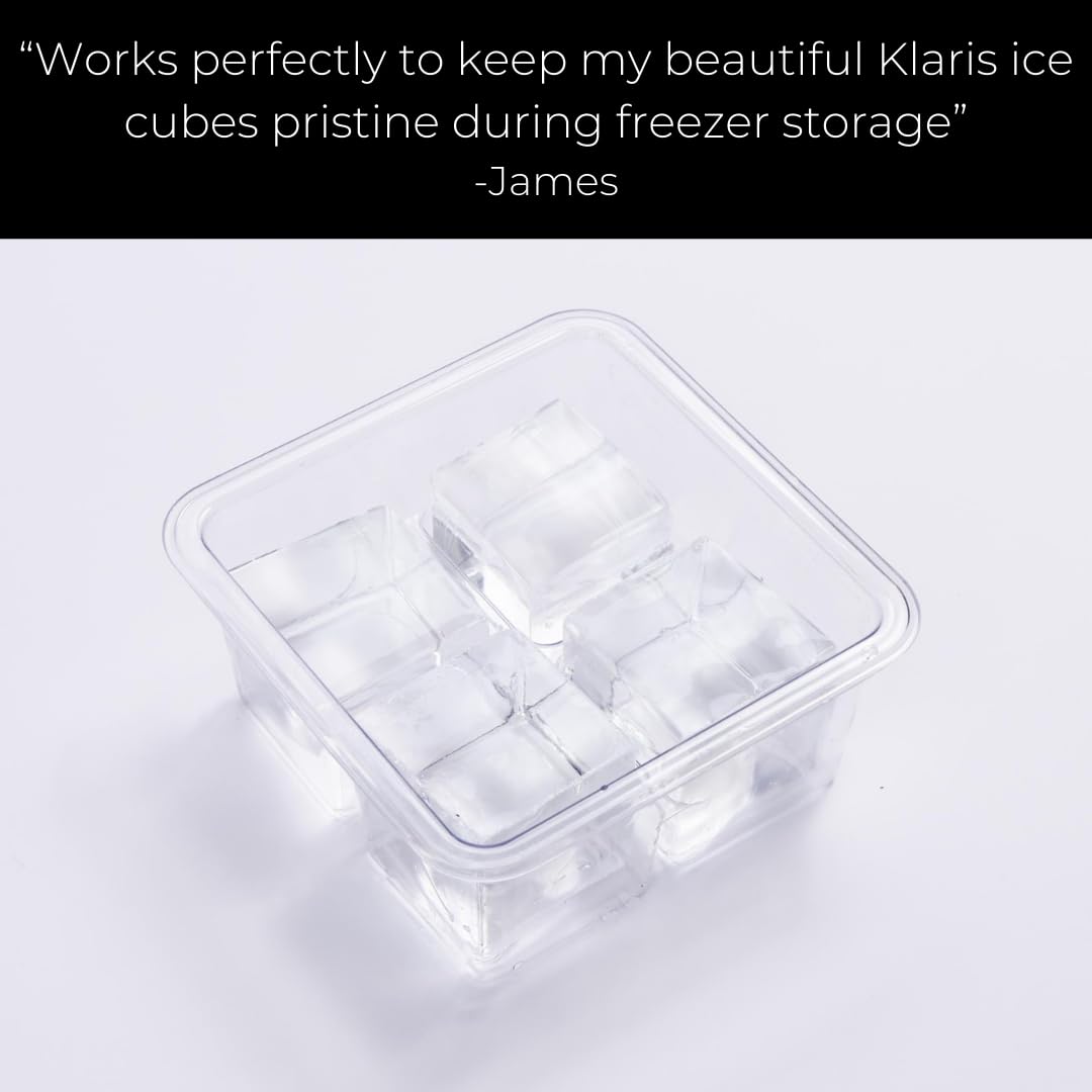 Klaris 2-inch cubes or spheres fit neatly with ample capacity.