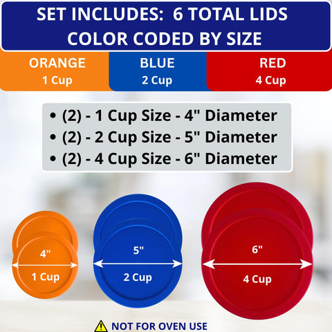 Klare Ware 2 cup blue lid provides secure fit for leak-free meal prep.
