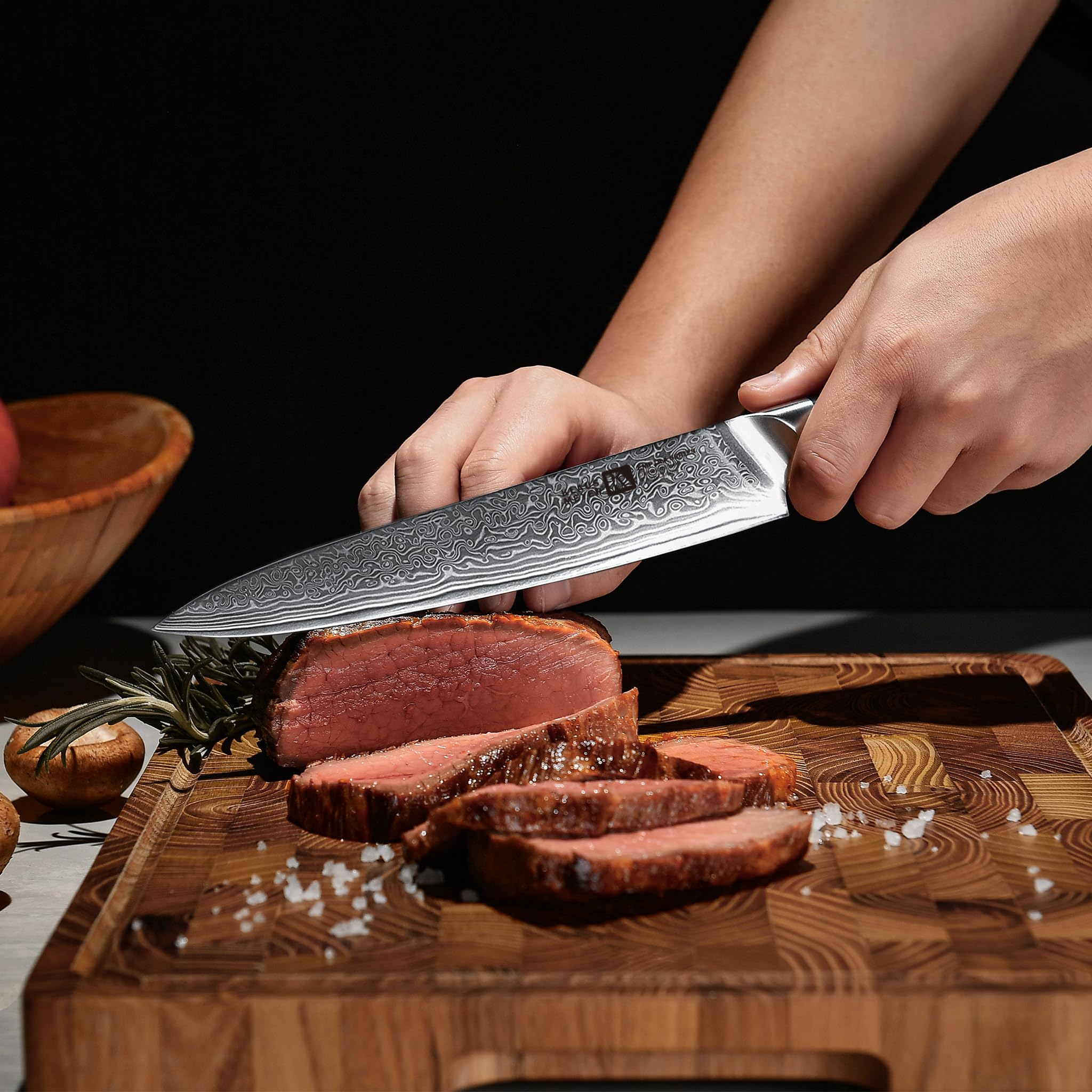 Klaus Meyer edge-angle 58-60 HRC delivers precise, long-lasting cuts.