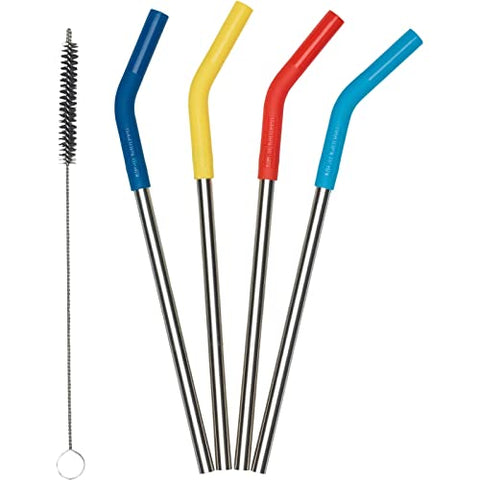 Klean Kanteen straw cleaner brush included for thorough cleaning and reuse.