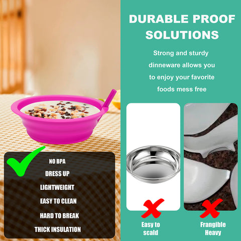 Klickpick Home BPA-free plastic bowls safe for dishwashers and microwaves.