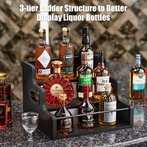 KLM Black-Finish Sturdy Construction ensures durable countertop storage.