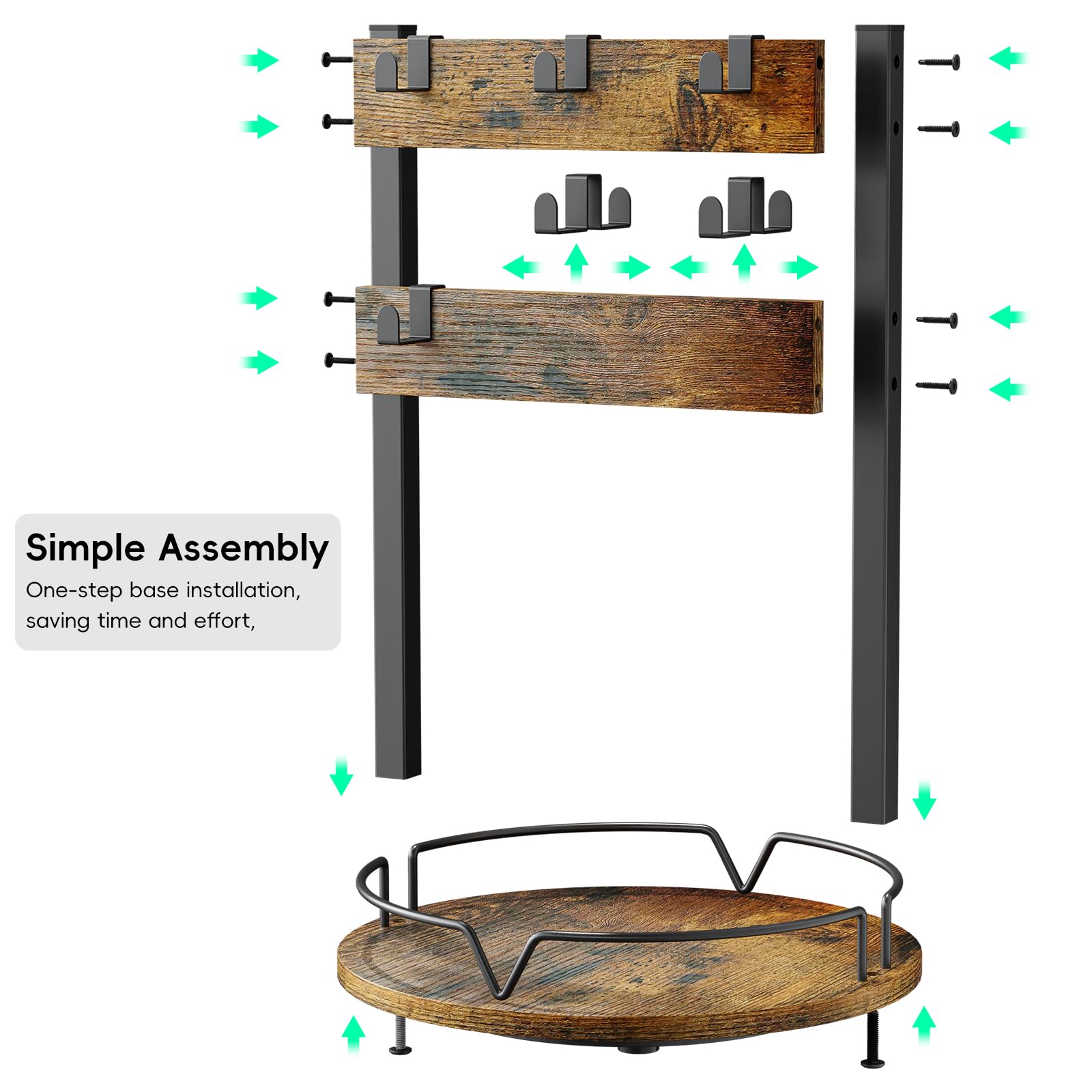 KLM durable mug hanger is built to handle daily use with elegance.