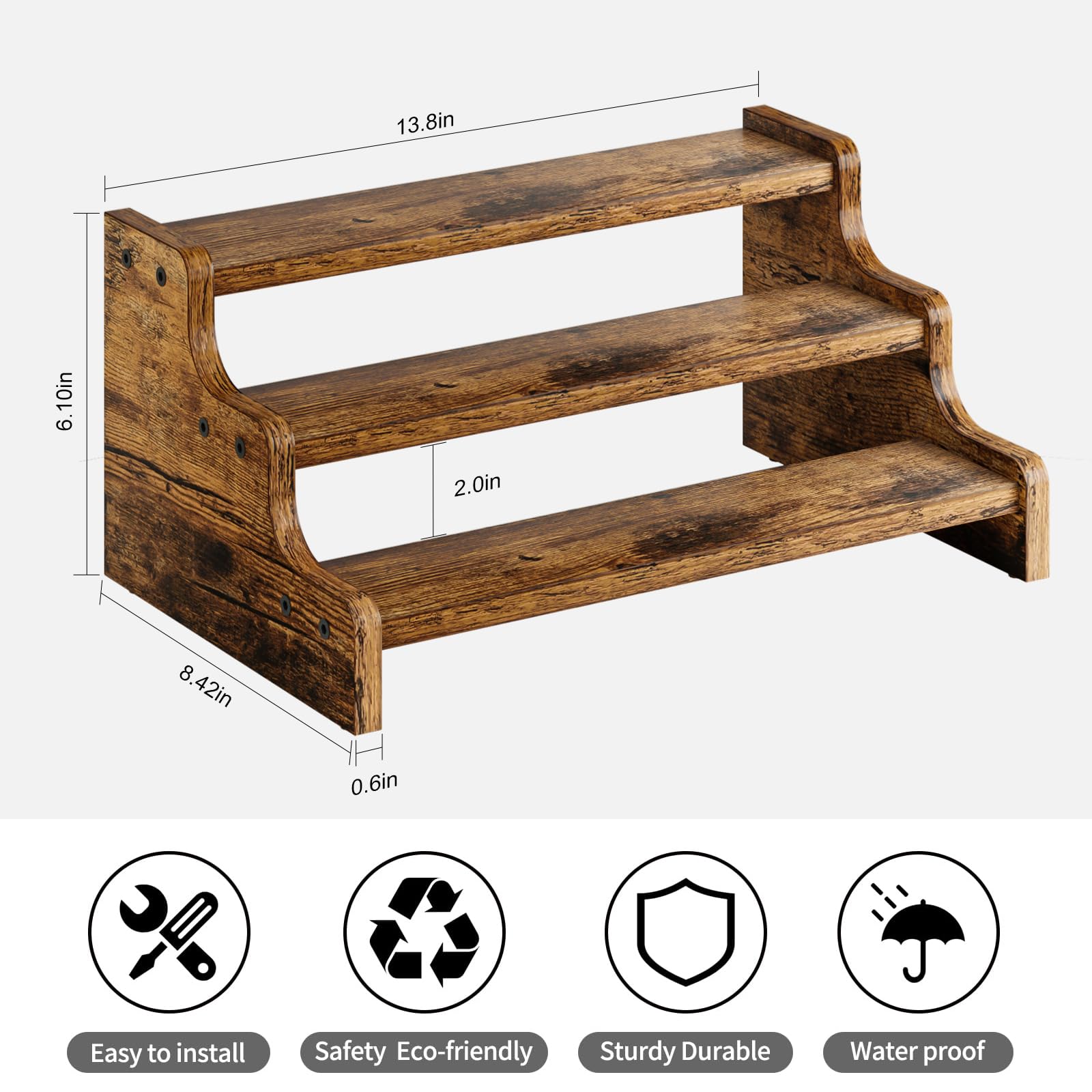 KLM spice rack jar and bottle access supports quick prep