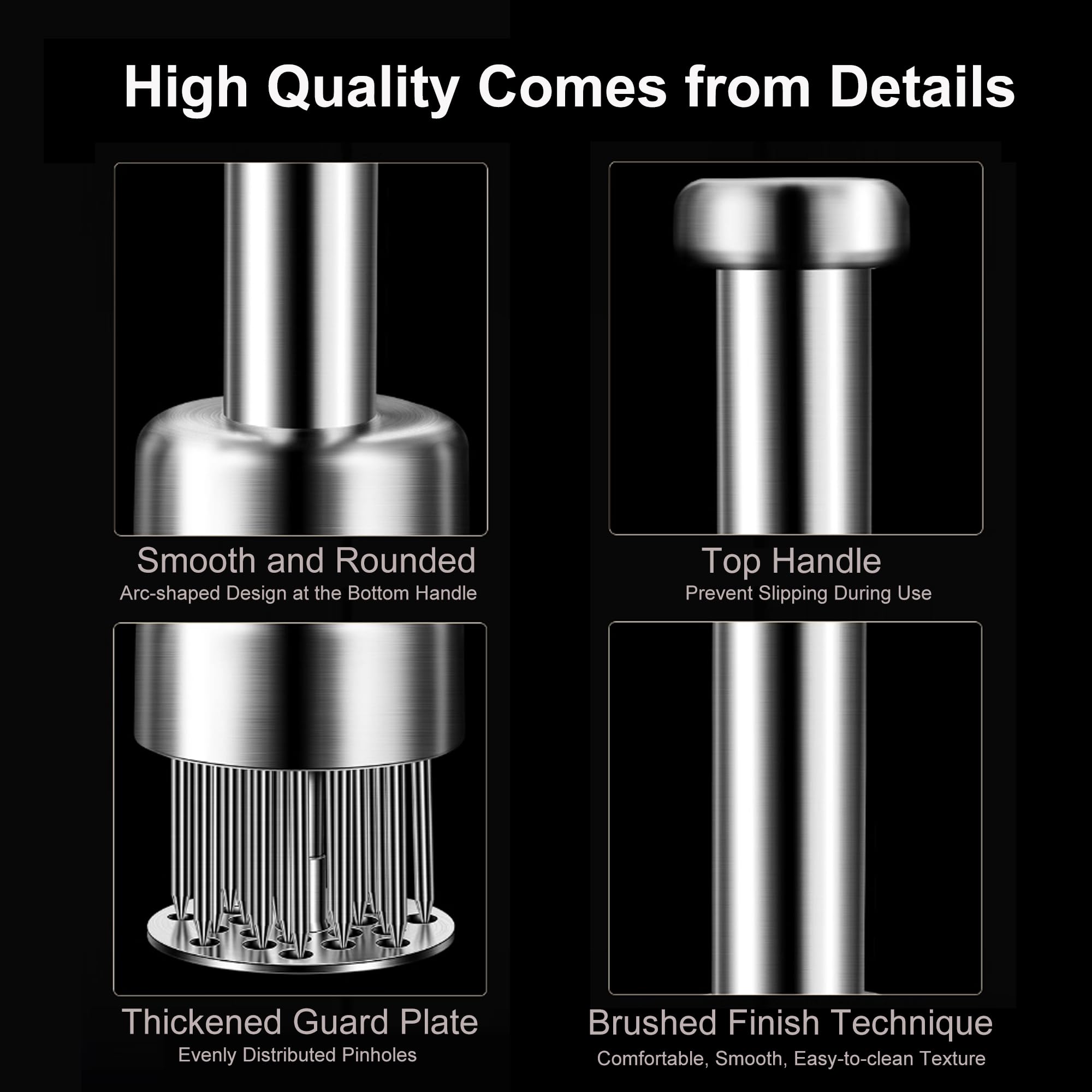 Easy-clean design makes Kloahmo tenderizer suitable for steaks, poultry, and pork