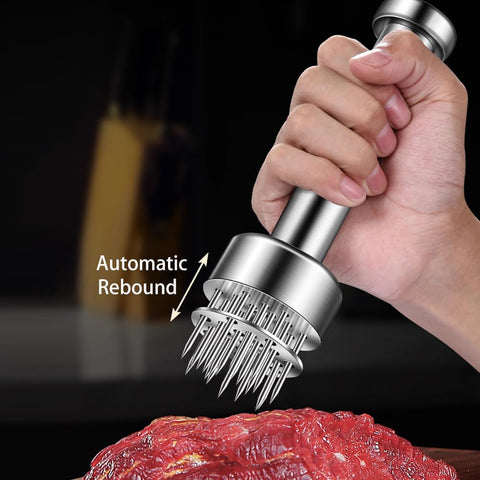 Tenderizer aiding faster marinade uptake for deeper flavor