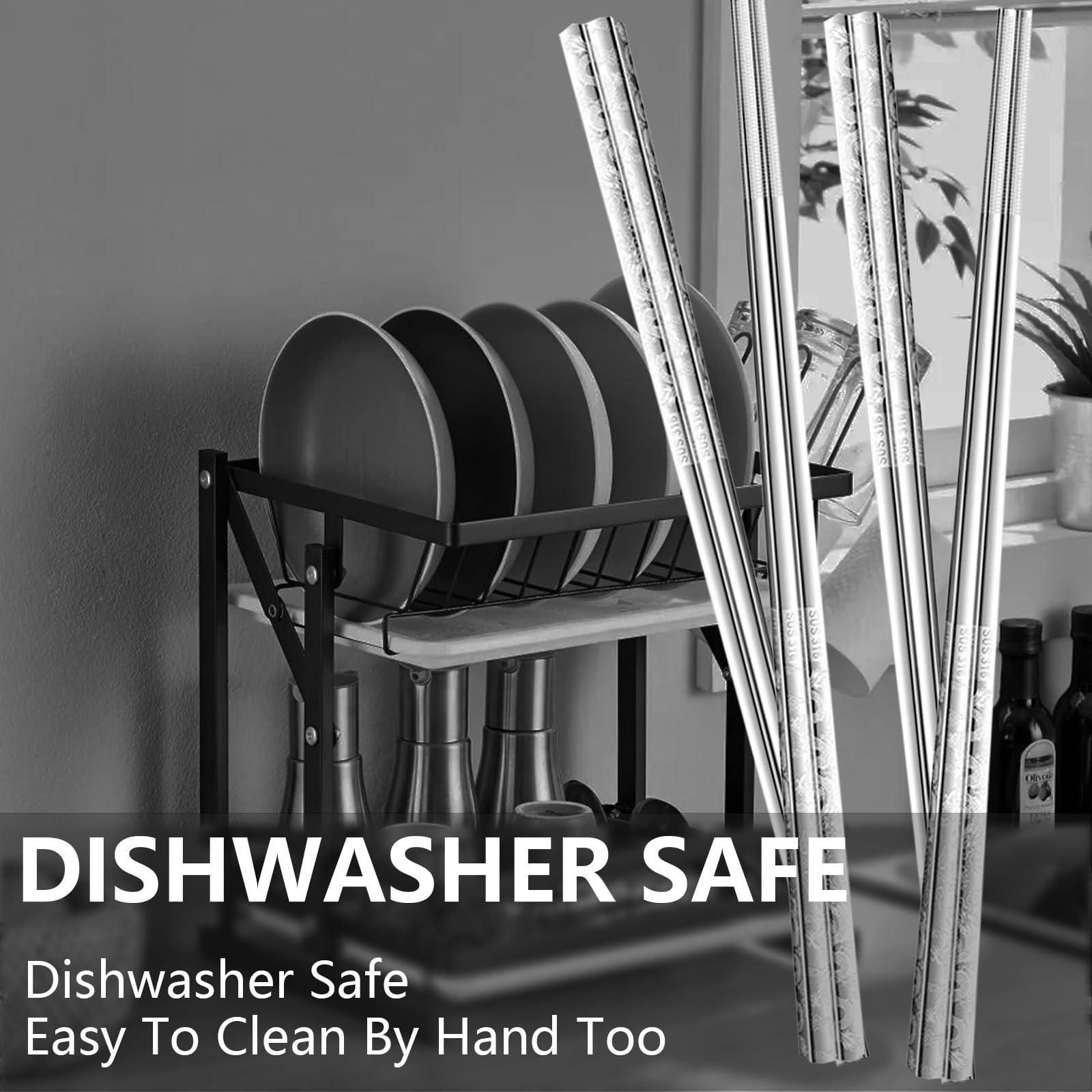 Kloveright dishwasher-safe chopsticks simplify post-meal cleanup.