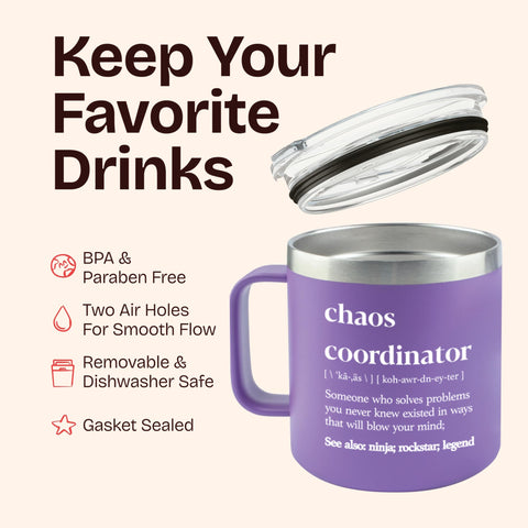 KLUBI Chaos Coordinator tumbler 18/8 stainless steel durability