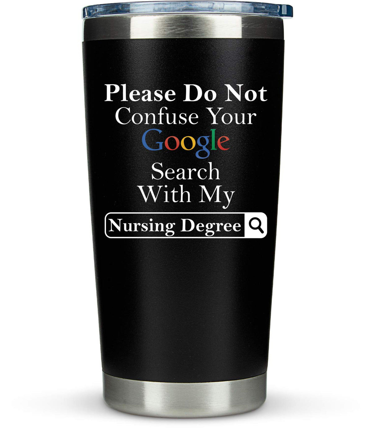 KLUBI nurse tumbler with witty phrase for daily hydration at work