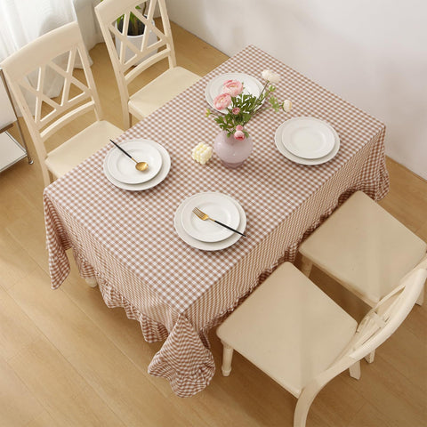 K MASANIJI vintage checker pattern adds versatile charm for casual to formal settings.