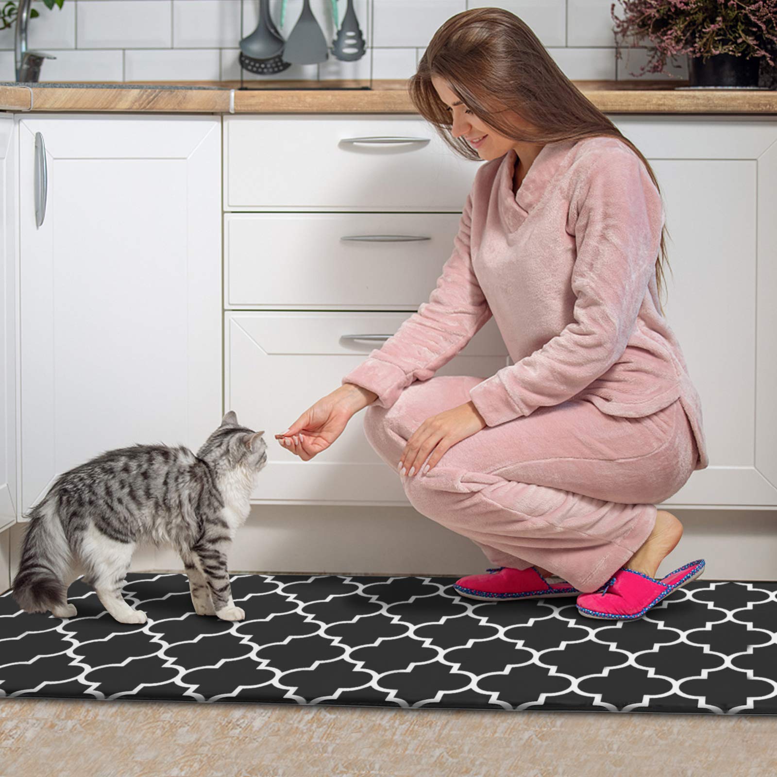 KMAT kitchen mat easy to wipe clean with damp cloth after cooking