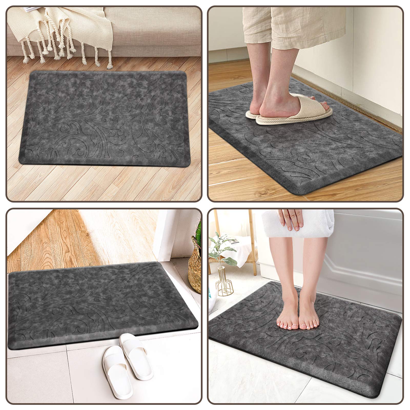 KMAT kitchen mat non-slip underside stays in place