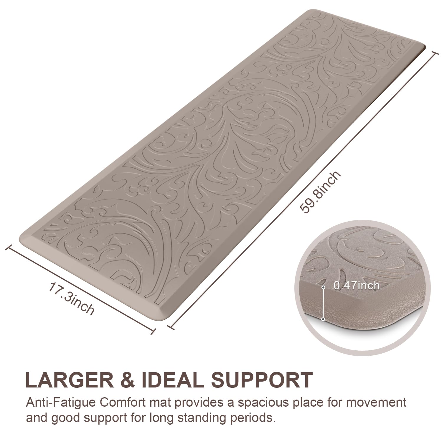 KMAT waterproof surface protects floors during sink and dish tasks.