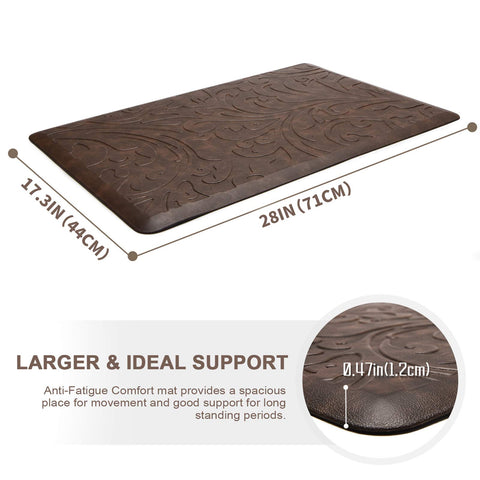 KMAT kitchen mat waterproof surface easy to wipe clean after spills