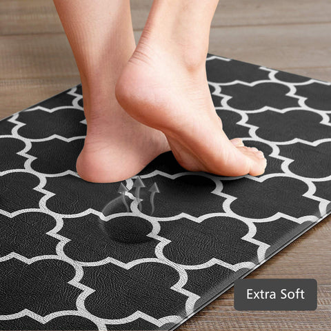KMAT kitchen mat waterproof surface protects against spills during meal prep