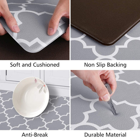 KMAT non-slip textured top keeps the mat in place on various floors.